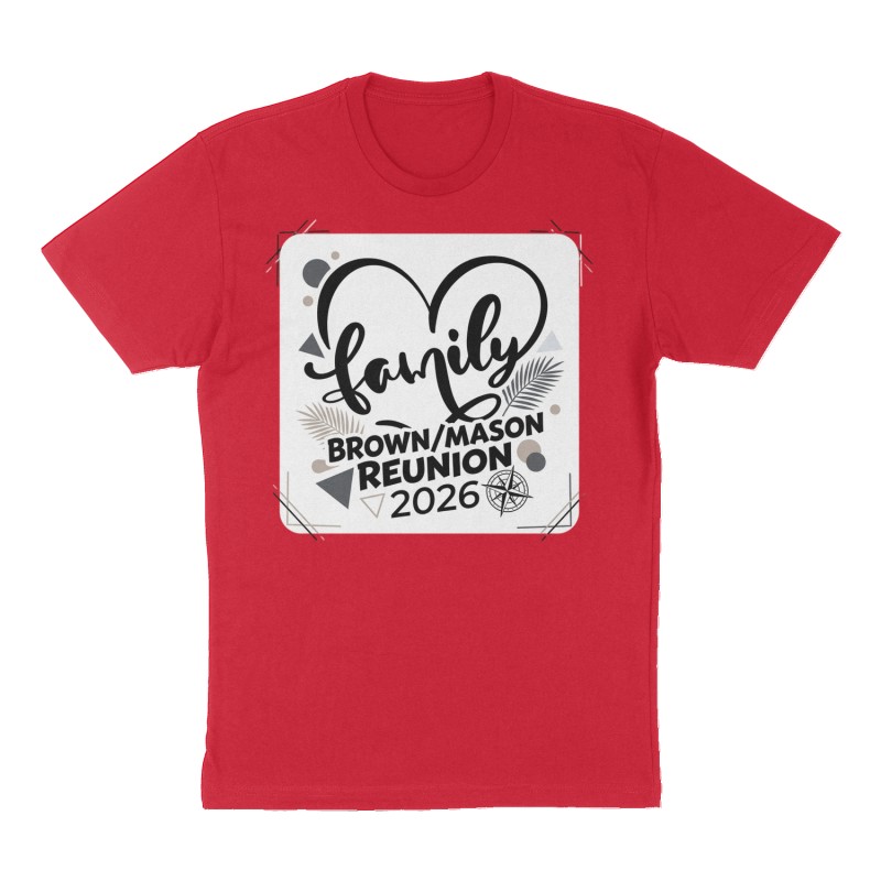 Custom t-shirt design, Front print, red shirt