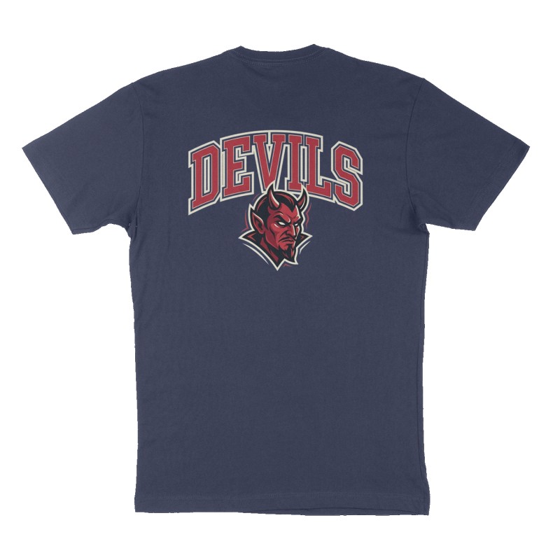 Custom t-shirt design, Back print, navy shirt