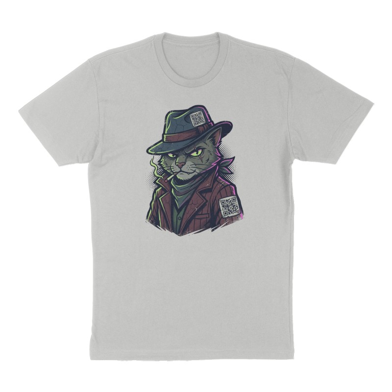 Custom t-shirt design, Front print, heather-gray shirt