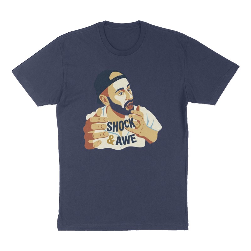 Custom t-shirt design, Front print, navy shirt