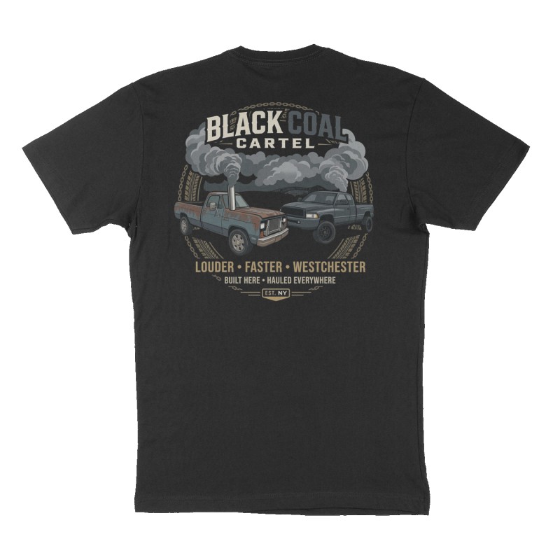 Custom t-shirt design, Back print, black shirt