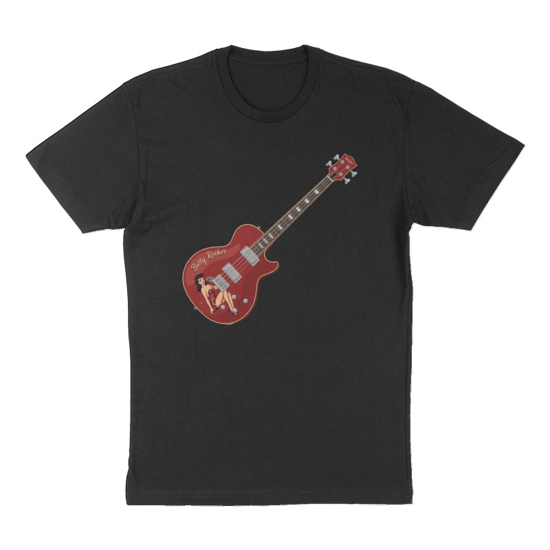 Custom t-shirt design, Front print, black shirt