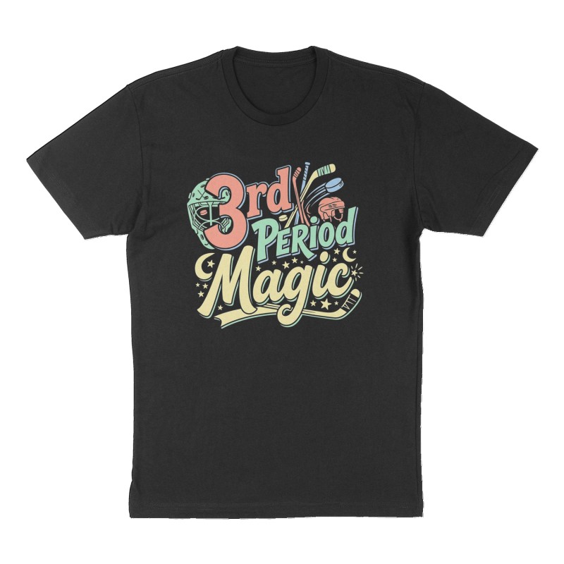 Custom t-shirt: "3rd Period Magic", Front print, black shirt