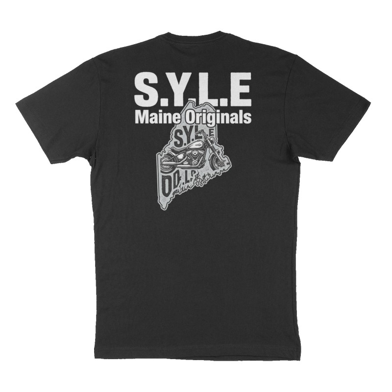 Custom t-shirt: "S.Y.L.E", Back print, black shirt