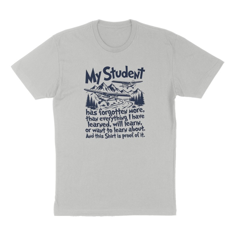 Custom t-shirt: "My Student", Front print, heather-gray shirt
