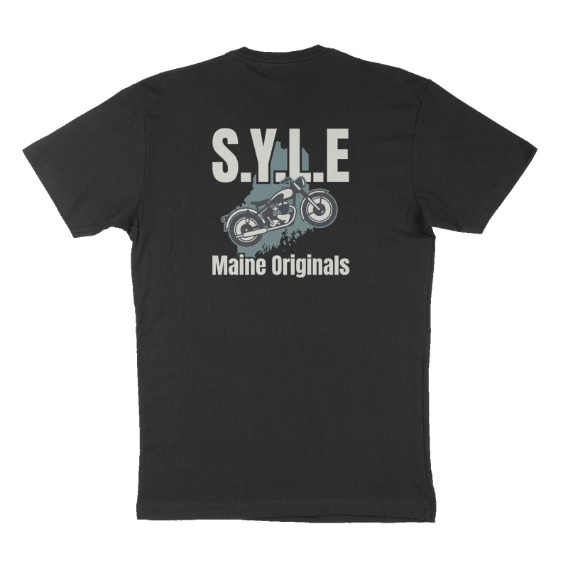 Custom t-shirt: "S.Y.L.E", Back print, black shirt