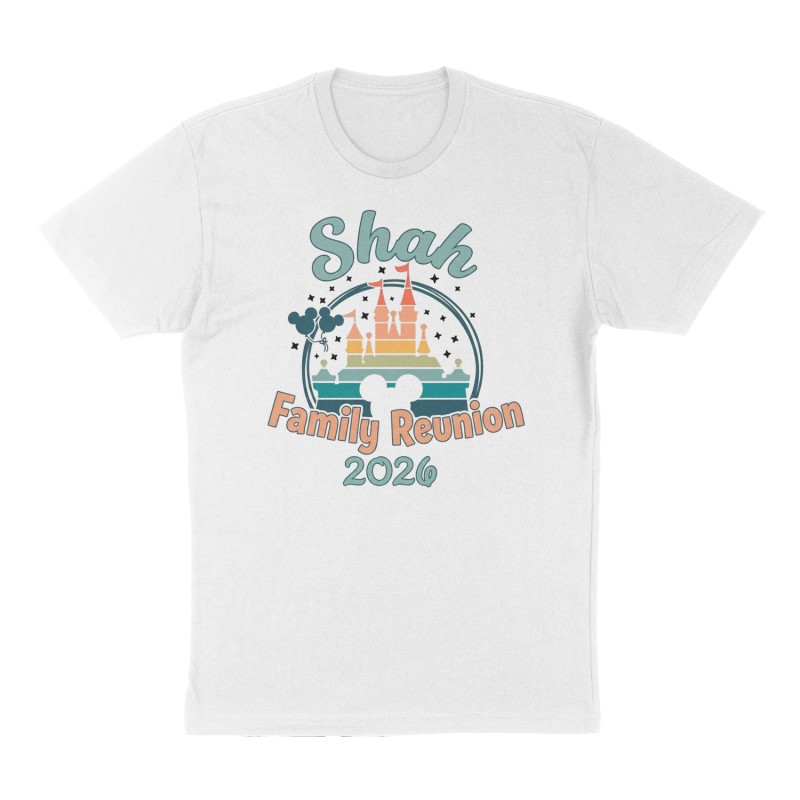 Custom t-shirt: "Shah Family Reunion ", Front print, white shirt