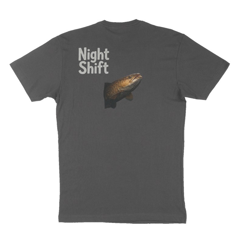 Custom t-shirt design, Back print, charcoal shirt