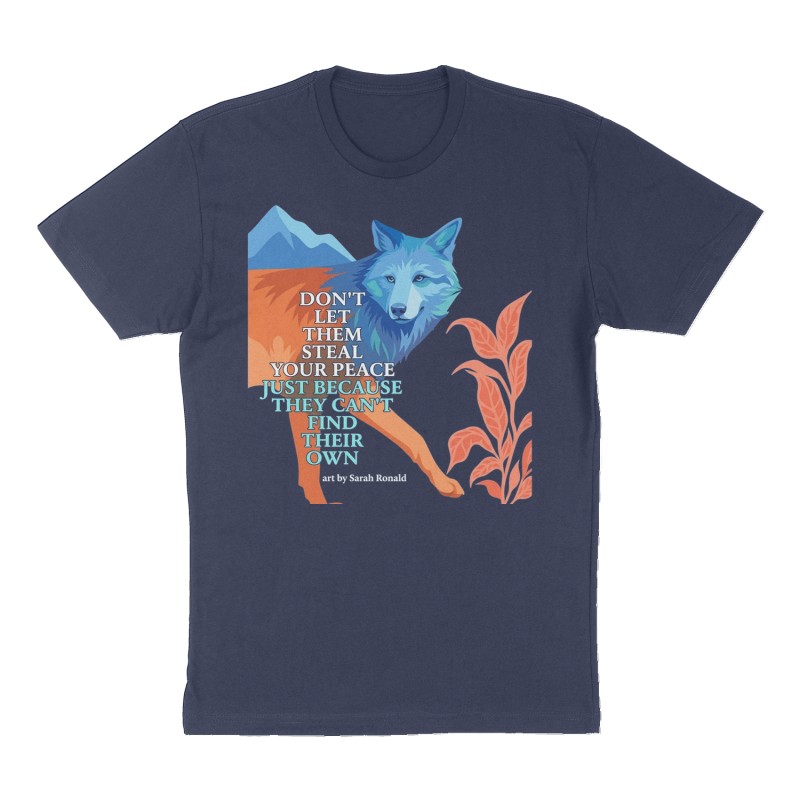 Custom t-shirt design, Front print, navy shirt