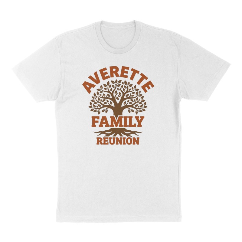 Custom t-shirt: "Averette Family Reunion ", Front print, white shirt