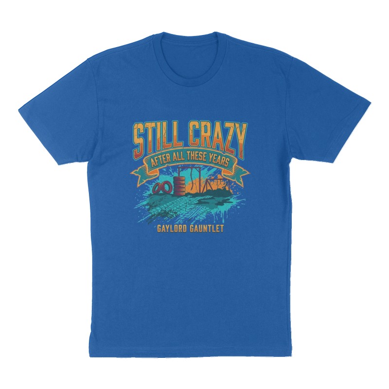 Custom t-shirt design, Front print, royal-blue shirt