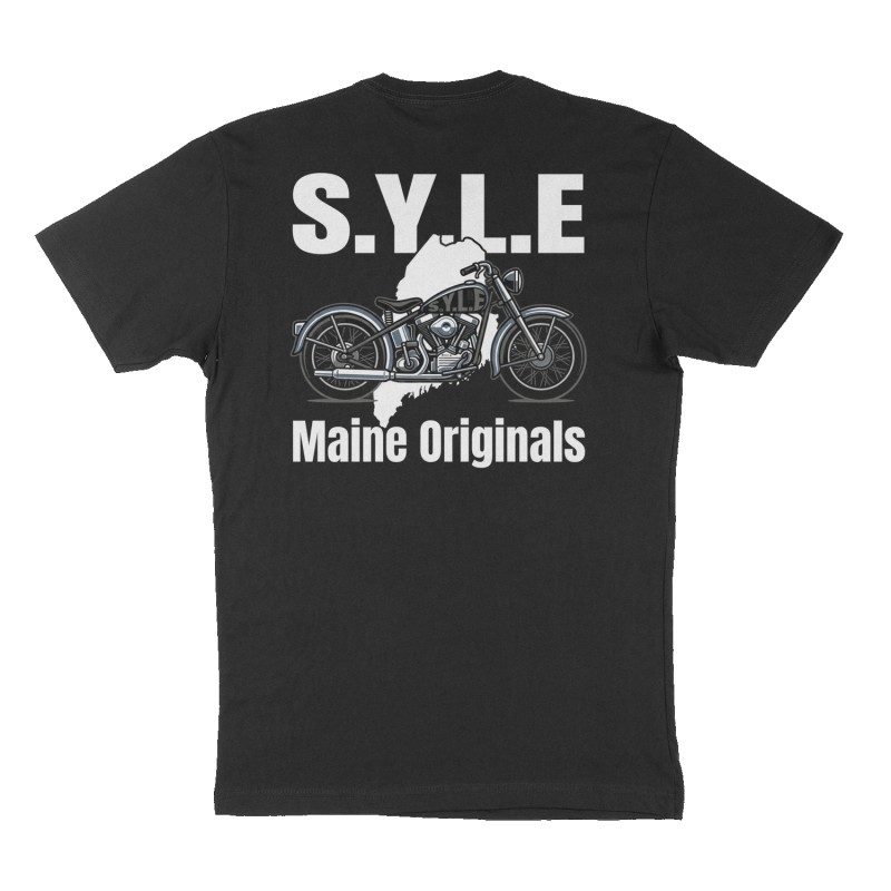 Custom t-shirt: "S.Y.L.E", Back print, black shirt