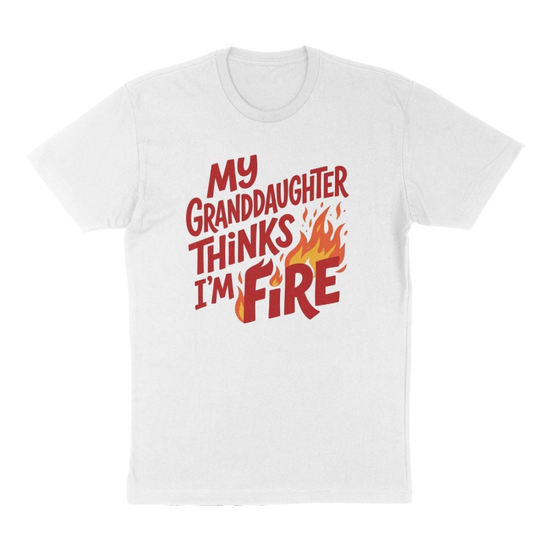 Custom t-shirt: "My Granddaughter Thinks I’m ", Front print, white shirt