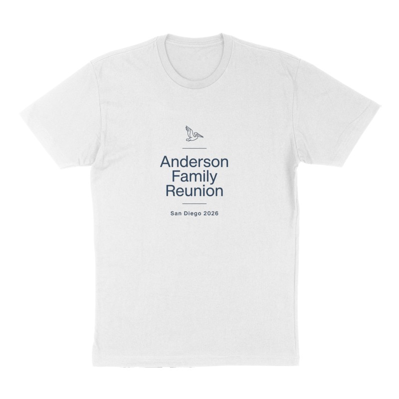 Custom t-shirt: "Anderson Family Reunion", white shirt