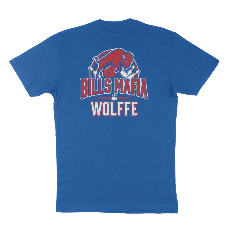 Custom t-shirt: "Bills mafia", Back print, royal-blue shirt