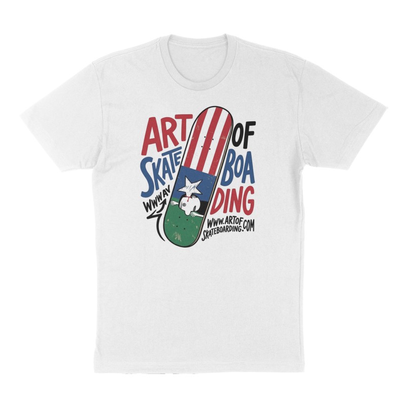 Custom t-shirt design, Front print, white shirt