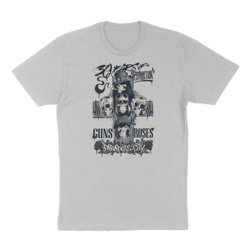 Custom t-shirt design, Front print, heather-gray shirt