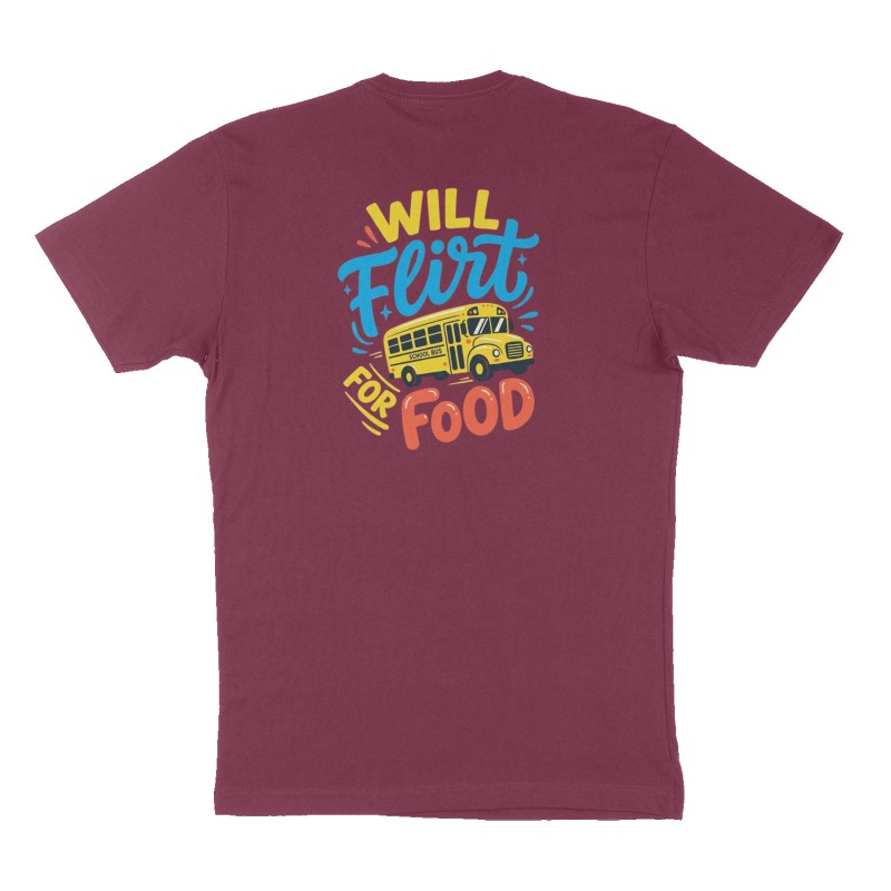 Custom t-shirt design, Back print, maroon shirt