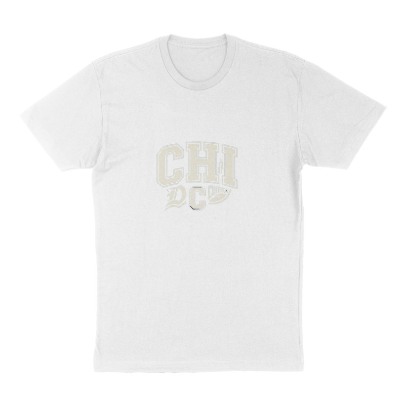 Custom t-shirt: "CHI", Front print, white shirt