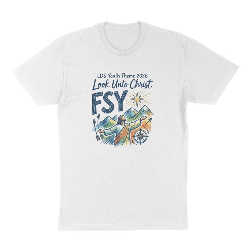 Custom t-shirt: "fsy", Front print, white shirt