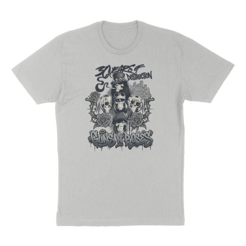 Custom t-shirt design, Front print, heather-gray shirt