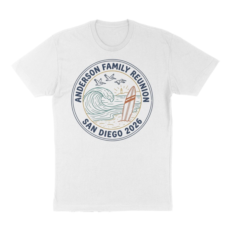 Custom t-shirt: "Anderson Family Reunion", white shirt