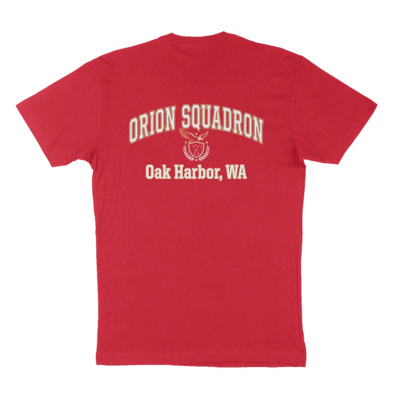 Custom t-shirt: "ORION SQUADRON", Back print, red shirt