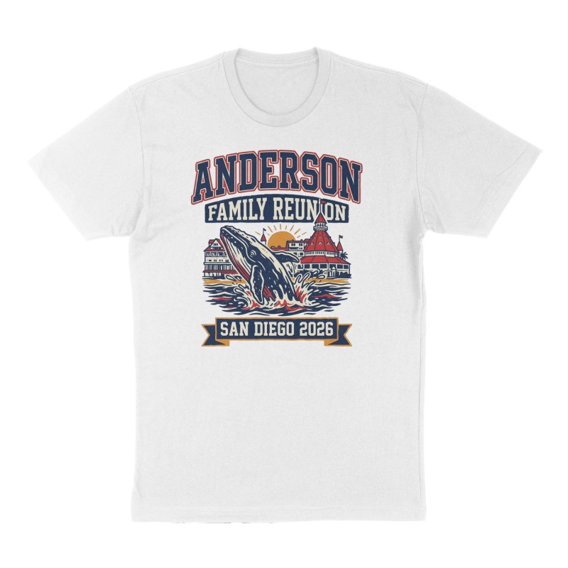 Custom t-shirt: "Anderson Family Reunion", white shirt
