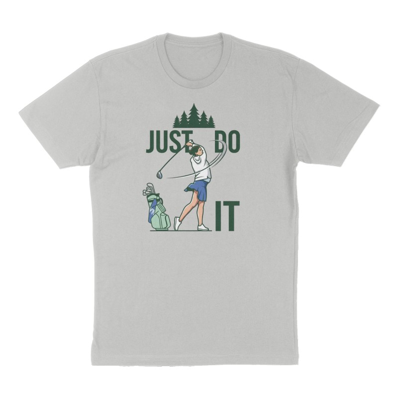 Custom t-shirt: "Just Do It", Front print, heather-gray shirt