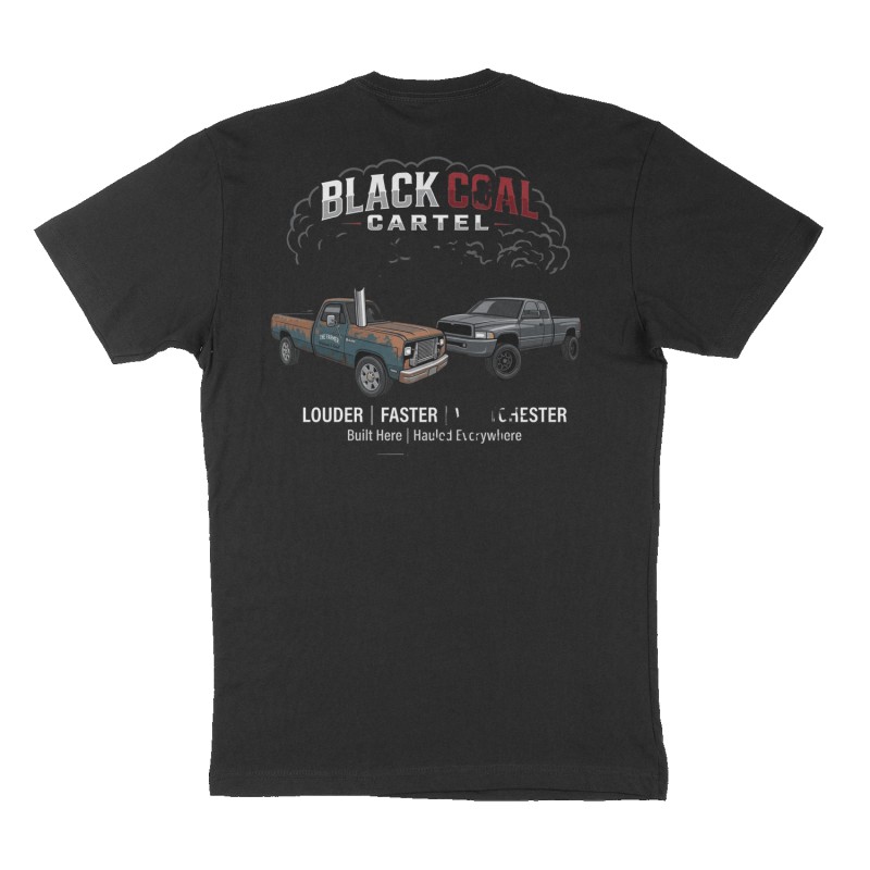 Custom t-shirt design, Back print, black shirt