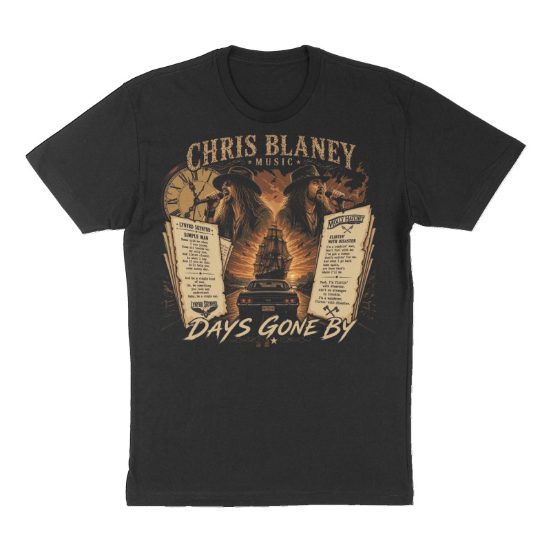 Custom t-shirt design, Front print, black shirt