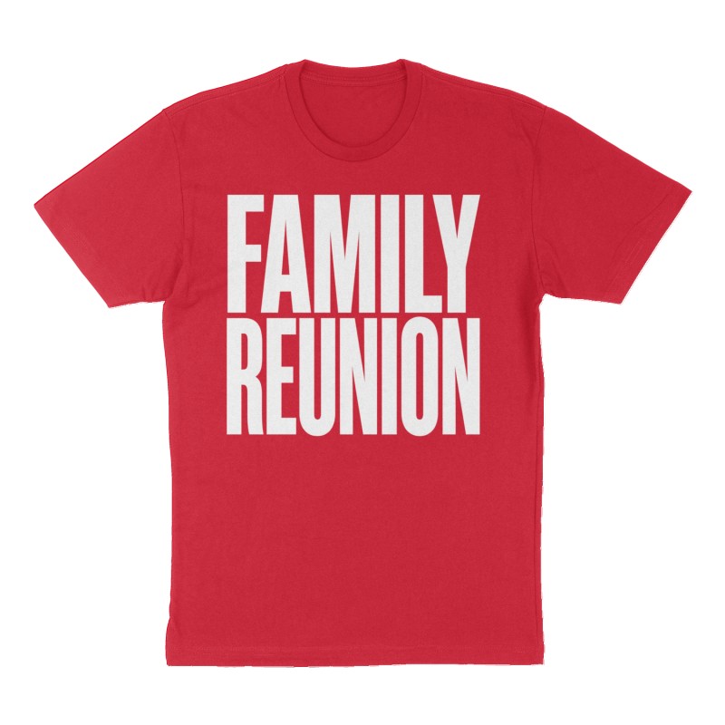 Custom t-shirt design, Front print, red shirt