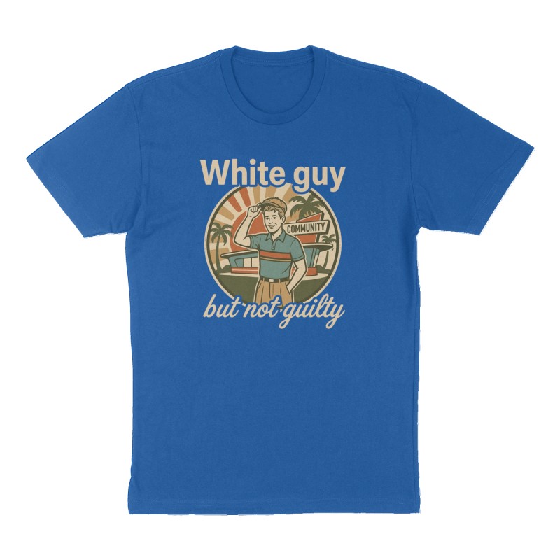 Custom t-shirt design, Front print, royal-blue shirt