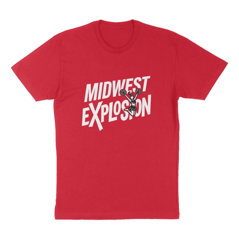 Custom t-shirt: "Midwest Explosion ", Front print, red shirt