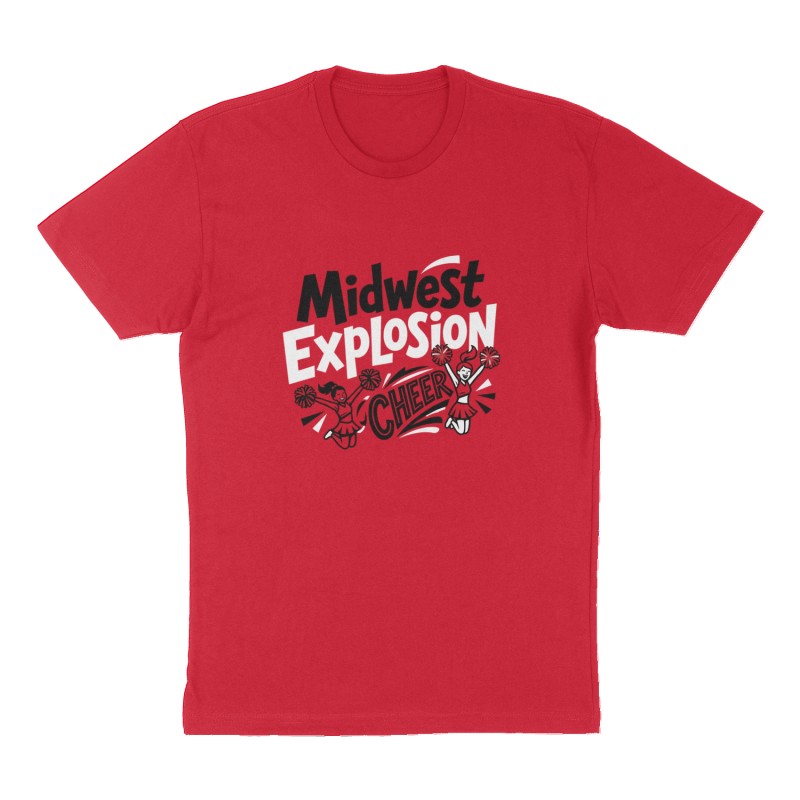 Custom t-shirt: "Midwest Explosion ", Front print, red shirt