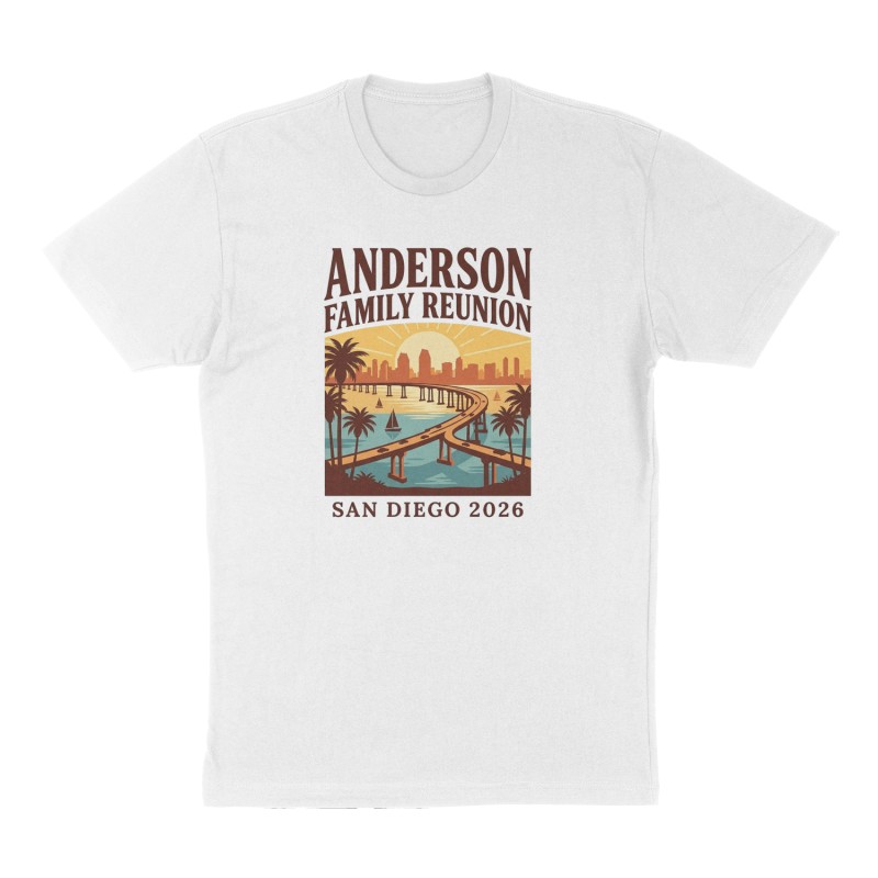 Custom t-shirt: "Anderson Family Reunion", white shirt