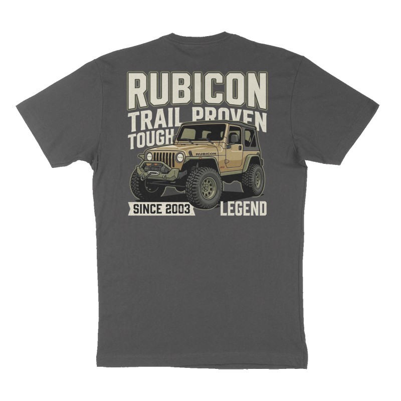 Custom t-shirt design, Back print, charcoal shirt