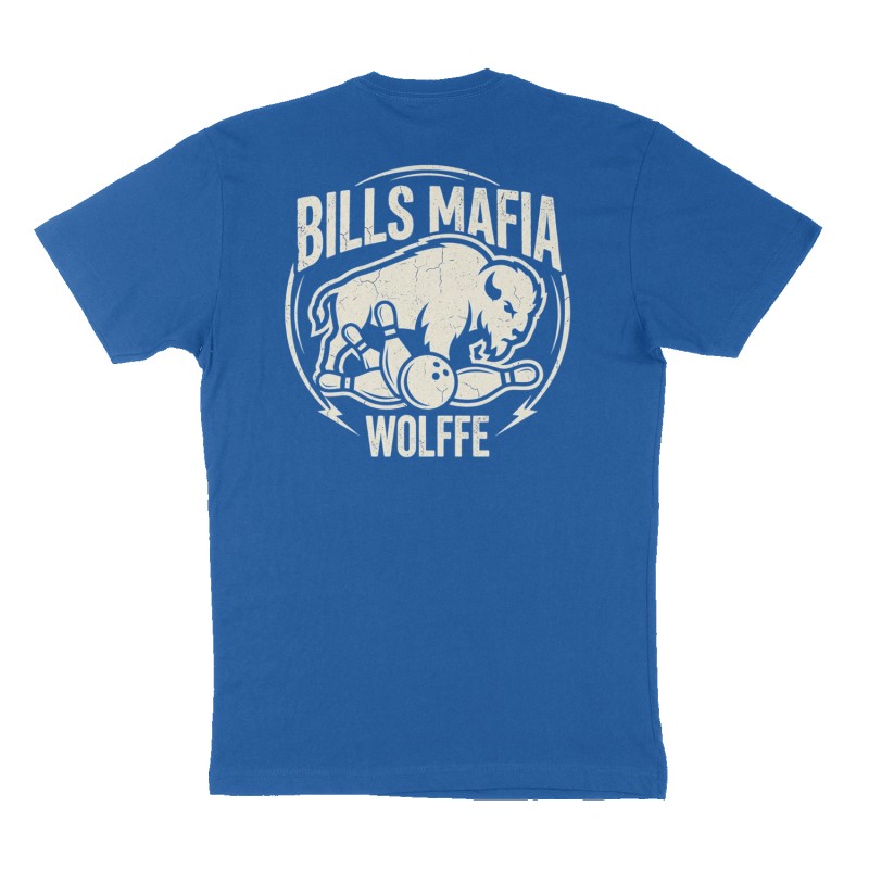 Custom t-shirt: "Bills mafia", Back print, royal-blue shirt