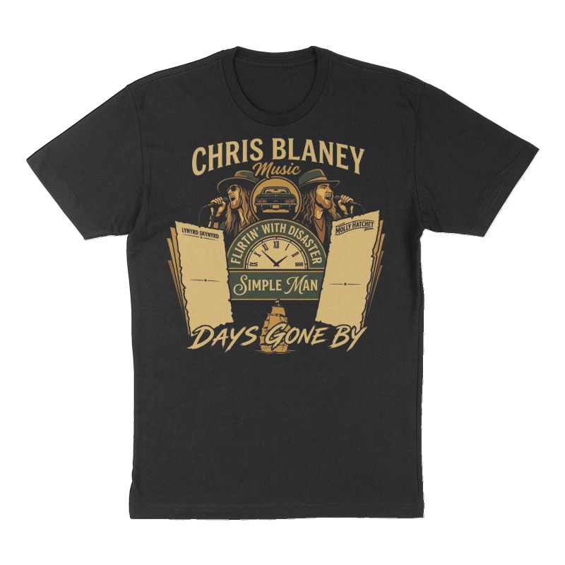 Custom t-shirt design, Front print, black shirt