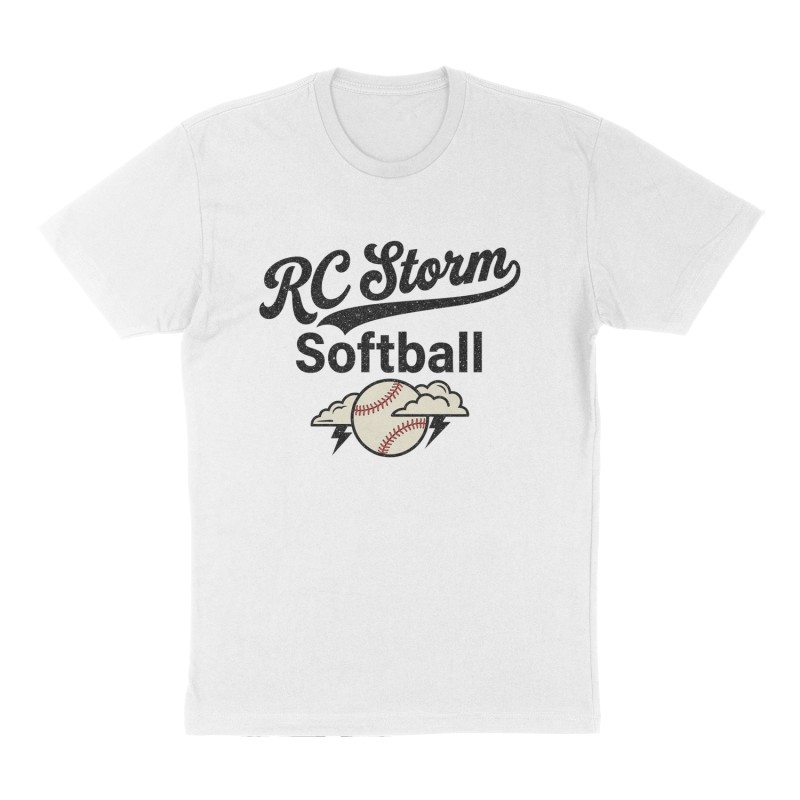 Custom t-shirt: "RC Storm", Front print, white shirt