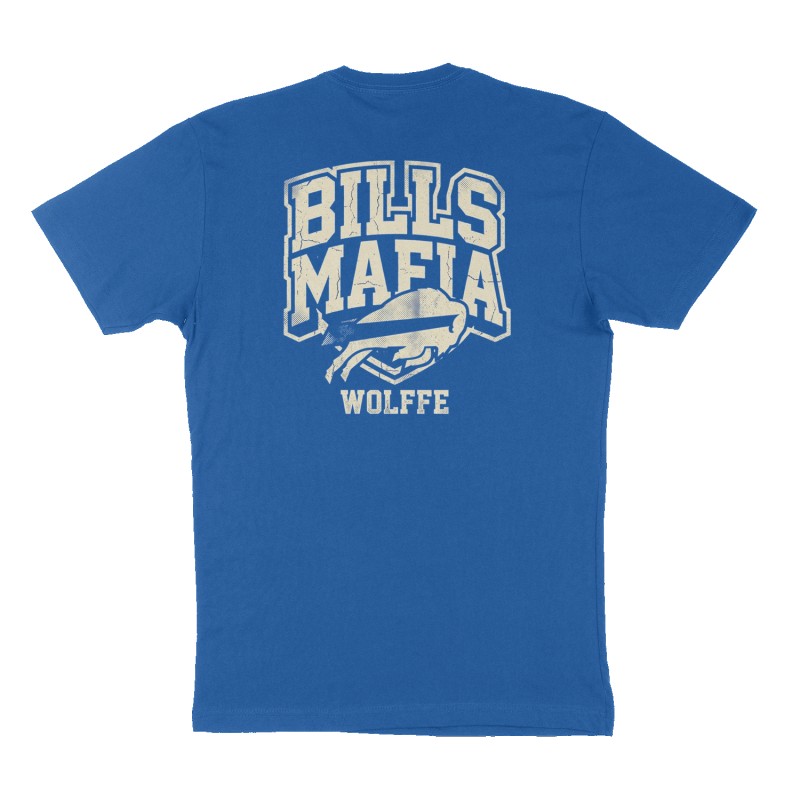 Custom t-shirt: "Bills mafia", Back print, royal-blue shirt
