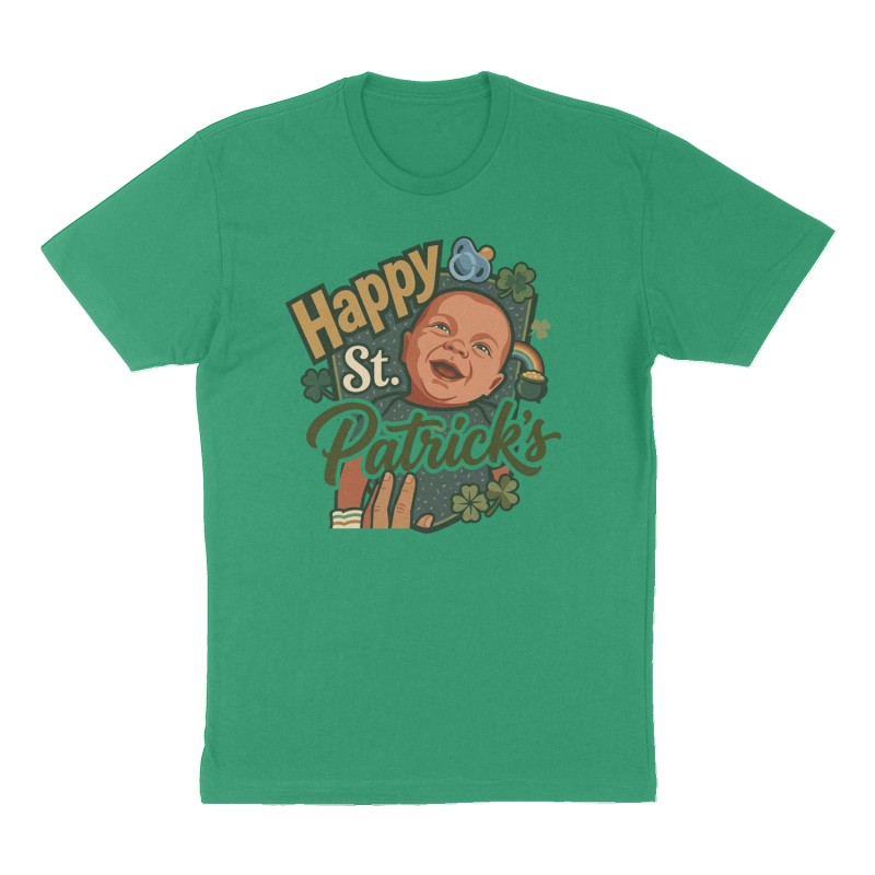 Custom t-shirt design, Front print, green shirt
