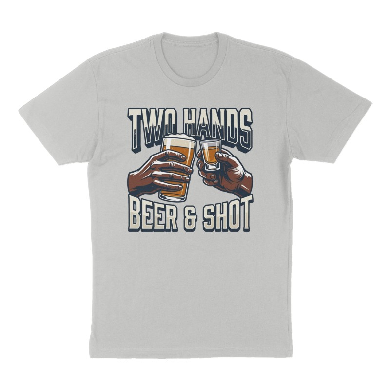 Custom t-shirt design, Front print, heather-gray shirt