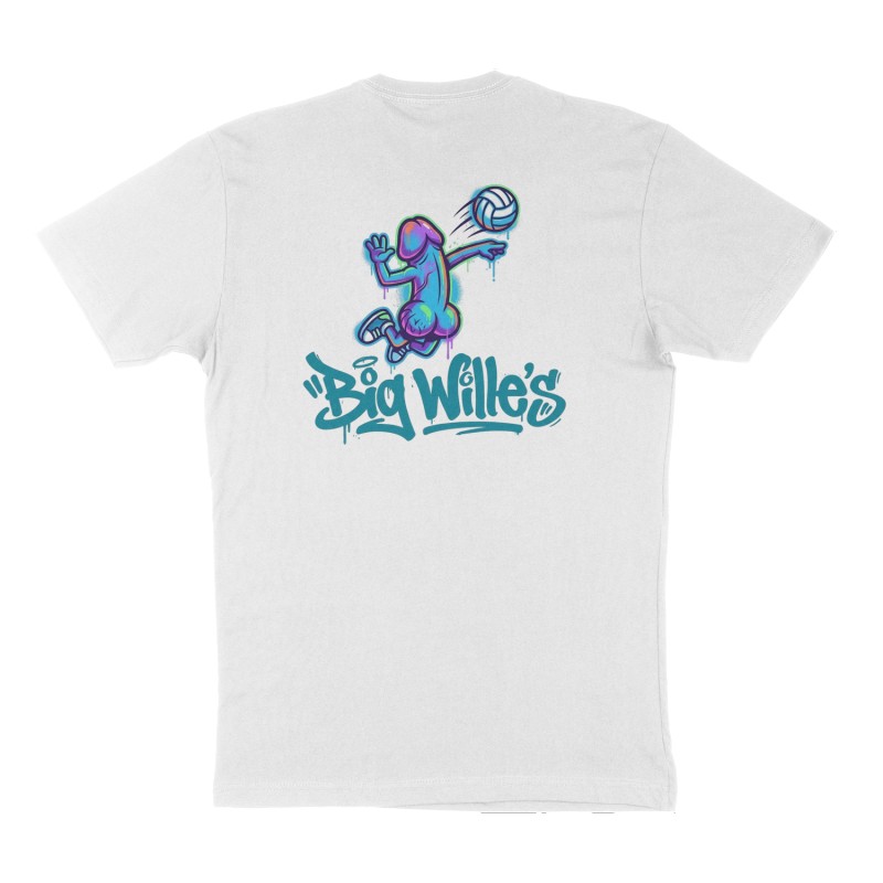 Custom t-shirt: "Big Wille’s", Back print, white shirt