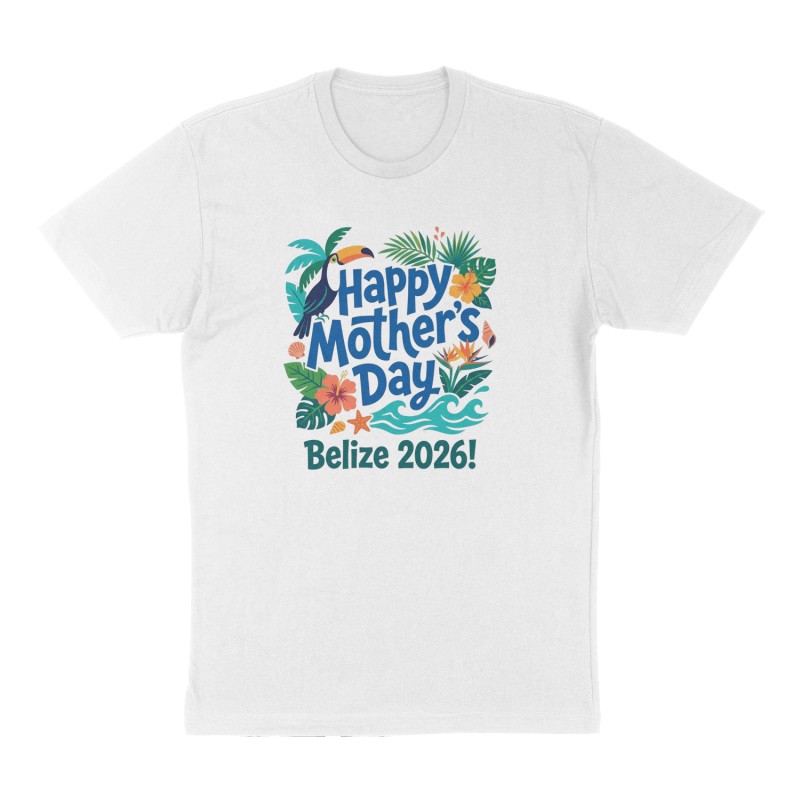 Custom t-shirt: "Happy Mother's Day", Front print, white shirt
