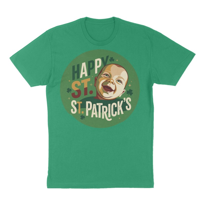 Custom t-shirt design, Front print, green shirt