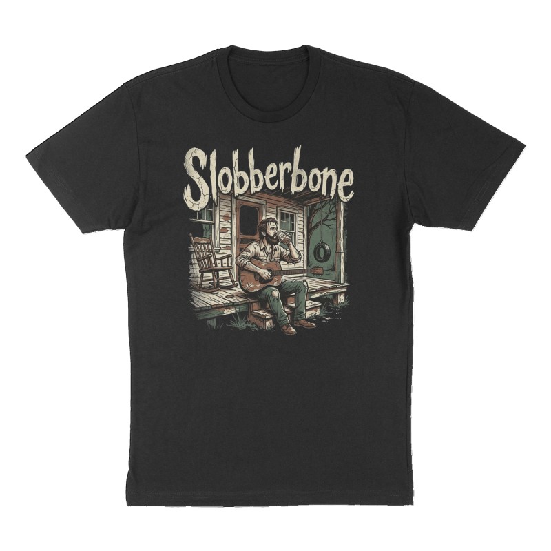 Custom t-shirt: "Slobberbone", Front print, black shirt
