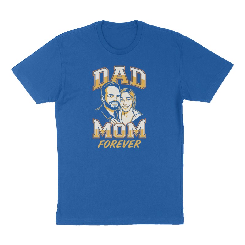 Custom t-shirt design, Front print, royal-blue shirt
