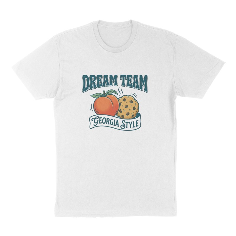 Custom t-shirt: "Dream Team ", Front print, white shirt