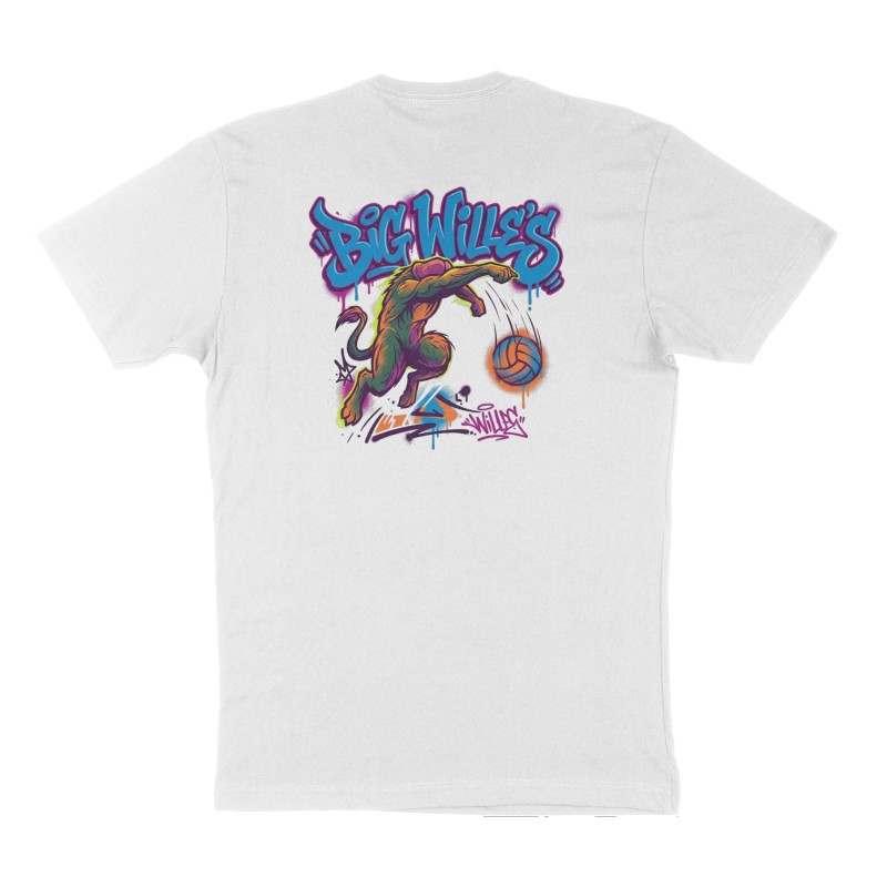 Custom t-shirt: "Big Wille’s", Back print, white shirt